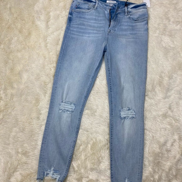 Vigross Denim - Vigross Ace High Rise Destructed Ankle Skinny Jeans, Size 32